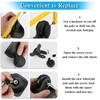 OwnMy Set of 4 Replacement Rubber Swivel Caster Wheels for
