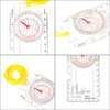 Outdoor Baseplate Ruler Map Scale Compass Hiking Explorer Compass with