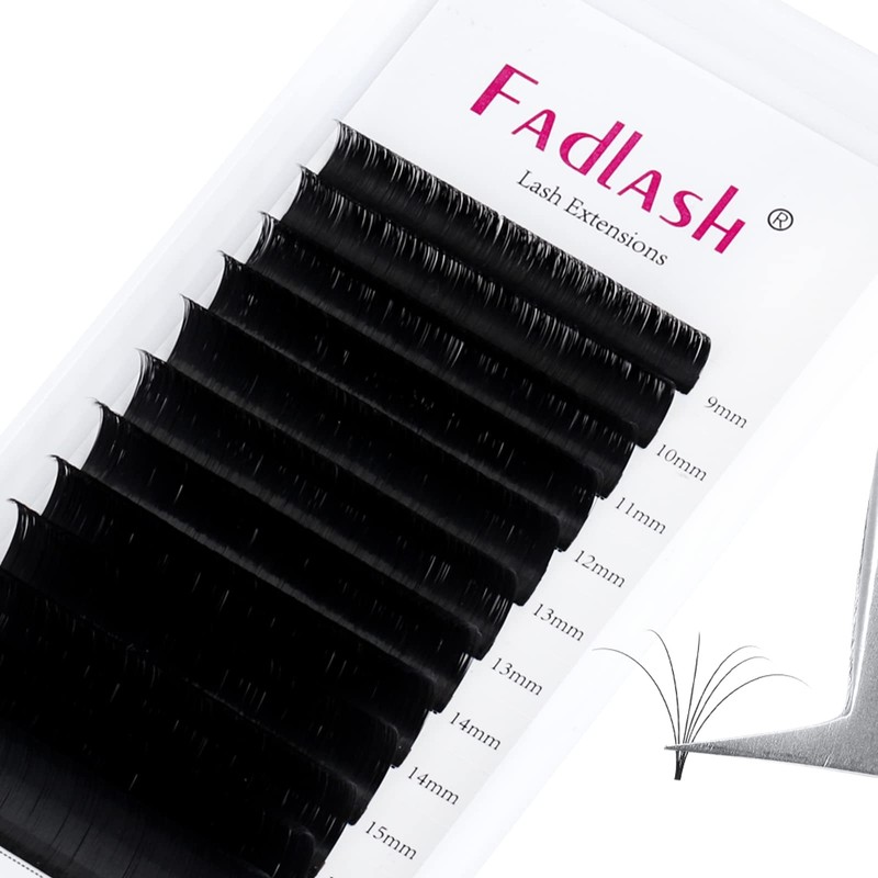 Self-Fanning Volume Eyelashes, Easy Fan Lashes for Eyelash Extensions, 12