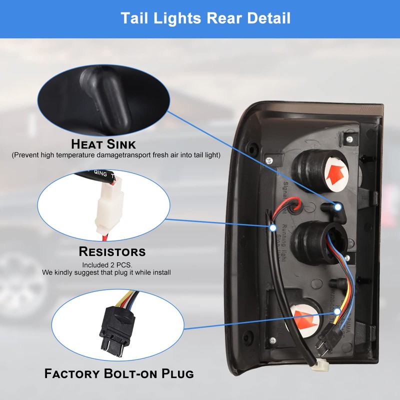 Nixon Offroad Tail Lights for Ford Ranger 2001 2002 2003