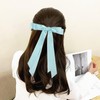 Totelux Bow Hair Clips Silky Satin Hair Ribbon Ponytail Holder