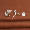 MicLee Earrings studs for women and girl, 925 sterling silver