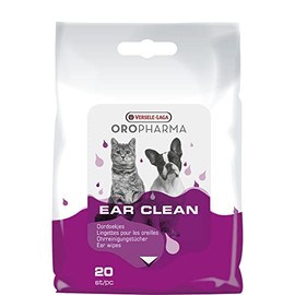VERSELE-LAGA - Oropharma Ear Clean Cat & Dog - Cleaning Wipes for Dogs and Cats for Ears - Based on Natural Extracts - 20 Wipes