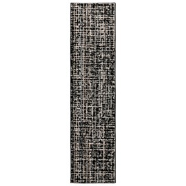 Garland Rug Rumba 2 Ft. X 8 Ft. Area Rug Black/Earth Tone - Ideal for Living Rooms & Hallways, Stylish & Durable for High-Traffic Areas