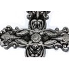 UHRIG Solid Iron Wall Cross, Wrought Iron Crucifix for Hanging,
