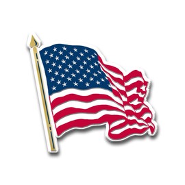 AMERICAN FLAG Military Magnet