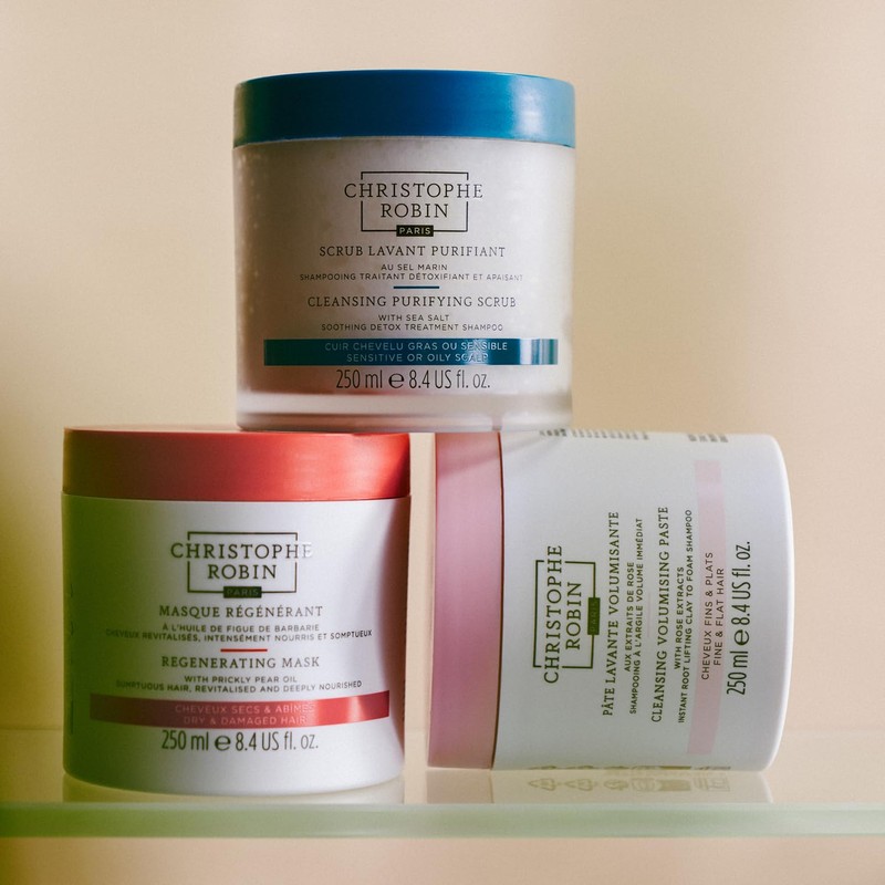 Christophe Robin Purifying Scalp Scrub with Sea Salt – Deep-Cleansing