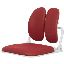 Duorest 【Dual-Backrests】 Ergonomic Floor Chair with Back Support - Meditation Chair, Floor Gaming Chair, Reading Chair, Floor Chairs for Adults, Foldable Chair (Red)