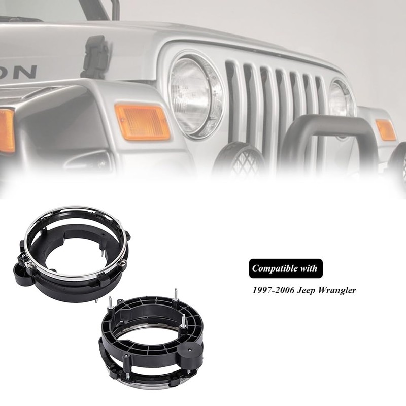 HY-SPEED 1Set 110383 110384 Headlight Bracket Compatible with 1997 1998