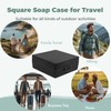 Elimeta Soap Container, Square Bar Soap Holder Fit Dr Squatch
