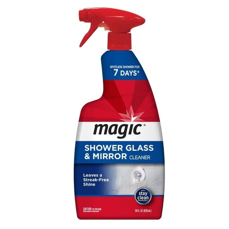 Magic SHOWER GLASS MIRROR Mold Stains CLEANER Fog Free &