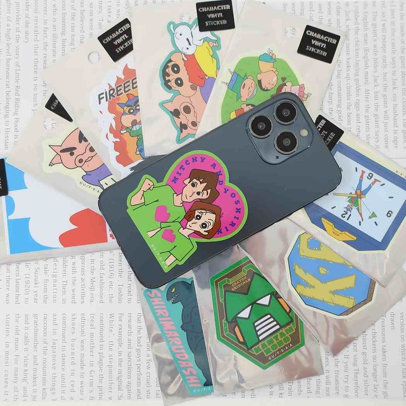 Crayon Shin-chan [Big Sticker] Die Cut Vinyl Sticker/Fire