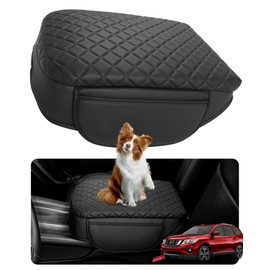 SDPVorn Center Console Cover for Nissan Pathfinder Armrest Cover Console Lid Leather Middle Console Cover for Pathfinder Accessories (2013-2020)