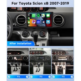 [6+128G]-8Core Car Stereo for Toyota Scion xB 2007-2019 Wireless Carplay Android Auto,9" IPS Touch Screen,Android/GPS/WiFi/32EQ DSP/59UI/Bluetooth5.0/SWC/Backup Camera&Mic for Scion Radio