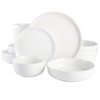 Gibson Home Oslo 16-Piece Porcelain Dinnerware Set - Color: White