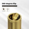 7.92 gallon/30L Gold Kitchen Trash Can with Swing Lid, Tall,