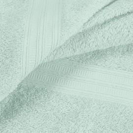 BOUTIQUO Cotton 2 Pack Oversized Bath Towel Set, Large Bath Towels 27x54, Ultra Soft, Absorbent, Compact, Quick Drying and Lightweight, Eco-Friendly and 100% Recyclable Towel Set - Sea Green