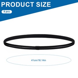 PEXIVOZ 8 Pieces Set Men Hair Bands Elastic Hair Bands Sports Headbands Non-Slip Sports Headbands for Men Women Suitable for Yoga Football Jogging