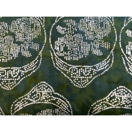 NORTHCOTT- BANYAN BATIKS #NO-80101-78-ROSES AND THORNS-GREEN POINTILLISM- BTY