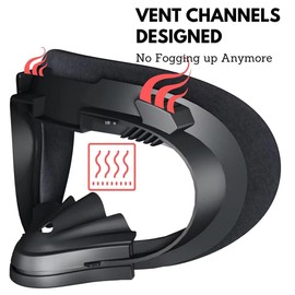 Genérico Cubierta Facial Face Pad para Oculus Quest 2 VR Almohadilla Protectora Anti Sudor Comoda Cojin de Espuma Ventilacion Anti Deslizante Set de Almohadillas faciales