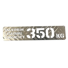 Maximum Load Capacity Plate: 77.2 lbs (350 kg) (Aluminum Stripe) Carrier, Hijet Various Light Tigers