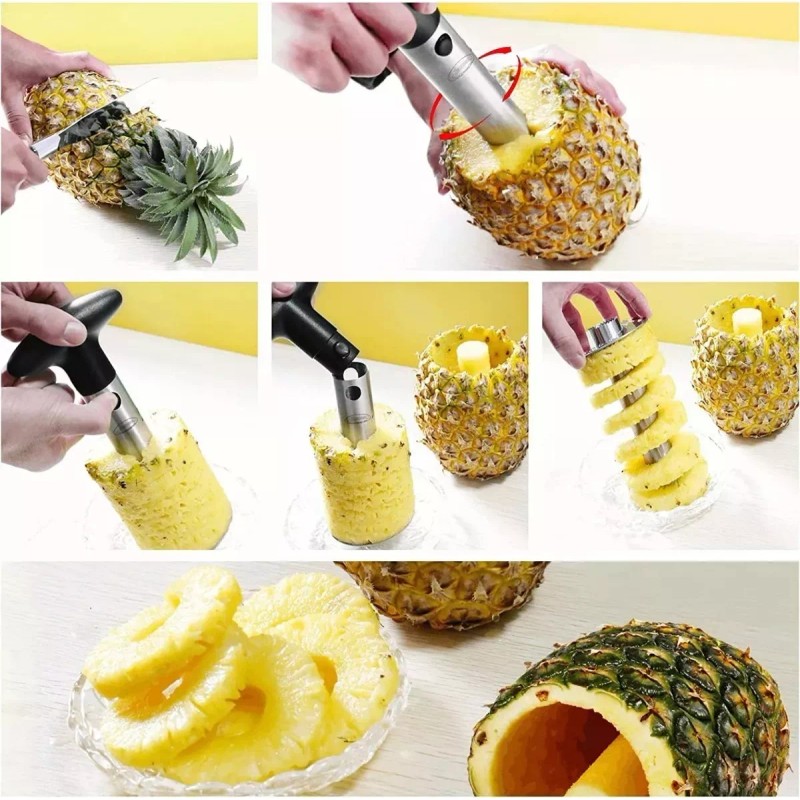 KIFRI Cortador Rebanador Descorazonador De Piña Acero Inoxidable