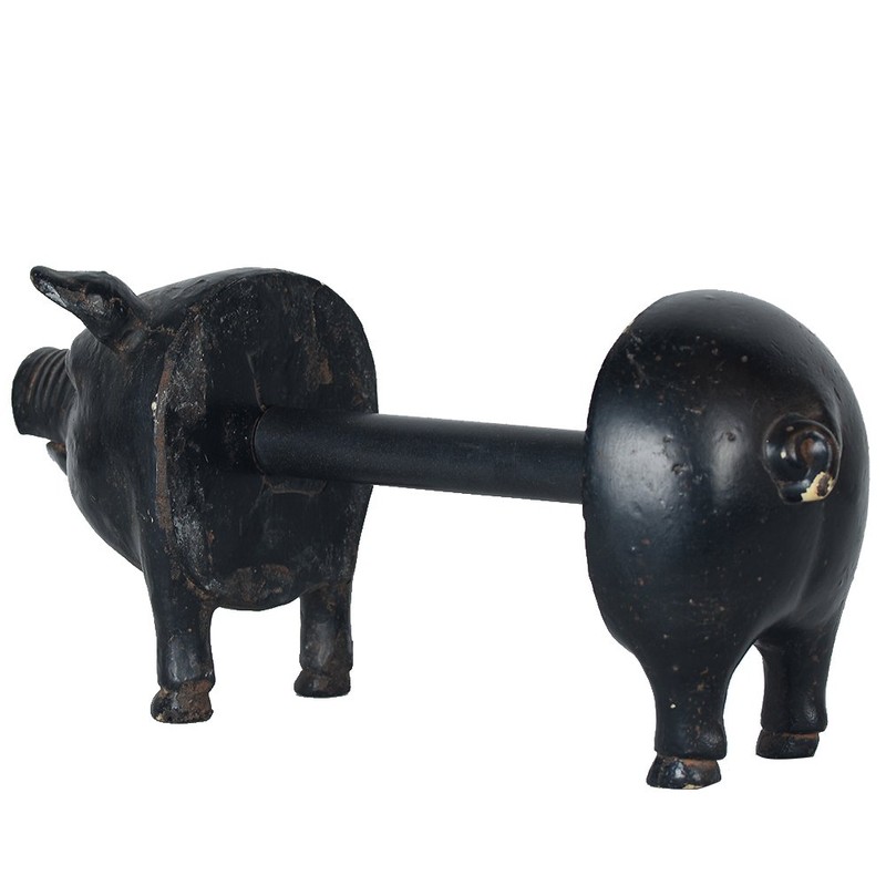 NIKKY HOME Rustic Farmhouse Foamex Pig Paper Towel Holder -