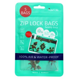 Noaks Bags 5 Pack Waterproof Bags IPX8 Air- and Odour Proof Travel Organizer Pack Sack, flower, Pack sack