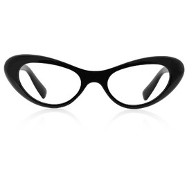 AEZUNI Reading Glasses Women Stylish Cateye Readers 1.0 1.25 1.5 1.75 2.0 2.25 2.5 2.75 3.0 3.5 4.0 5.0 6.0(Black,150)