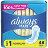 Always Always Maxi Daytime Pads Without Wings, Size 1, Regular,