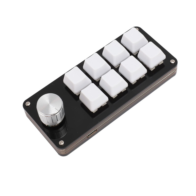 Mini 8 Key Keypad with Knob Hot Swappable Blue Switch