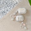 JANDM for AirPods Case Cover with Keychain,Shockproof Soft Clear Cute