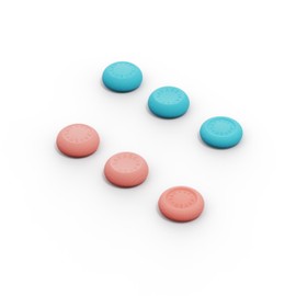 Savage Raven by Skull & Co. Switch2 Joy-Con Stick Cap, 3 Pairs 6 Pieces, 3 Different Designs, Improved Maneuverability, Anti-Slip, Precision Lightweight, Neon Blue Red