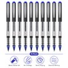 OFFCUP Rollerball Pen, Pack of 10 Rollerball Pens, Blue, 0.5