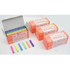 Dustless Fluorescent Chalk 72pcs, 6 Colors