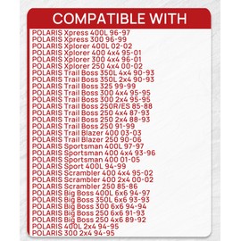 Starter Motor Compatible with Polaris ATV 85-06 250 250R 300 350 350L 400 400L 12V 18331 SMU0034 SM-8 3084403 3085393 12V CW 9 Spline Shaft