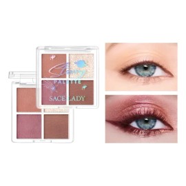 Sace Lady Paleta De Sombras 4 Tonos Para Ojos Maquillaje                                                                                              