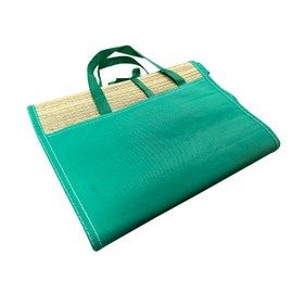 ARBUTUS Beach Mat, Picnic Blanket with Carry Handle and Compartment for Storing Book, Sunglasses, Sunscreen, Ideal for Beach, Pool or Garden (170 x 60 cm, Green)