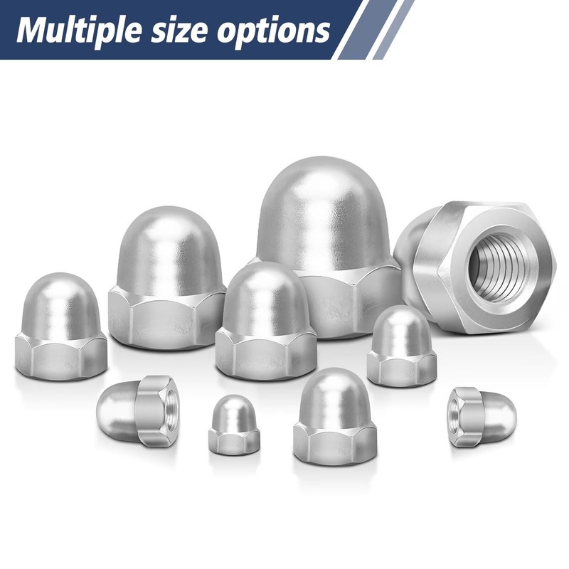 Pack of 20 Acorn Nuts M8 Stainless Steel Cap Nuts,