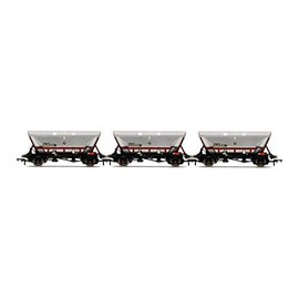 Hornby Wagons - R60069 HFA Hopper Wagons, Three Pack, EWS - Era 9 Train Toy, 00 Gauge Hoppers & Freight for Train Set, Models for Adults - 1:76 Scale Model Gift