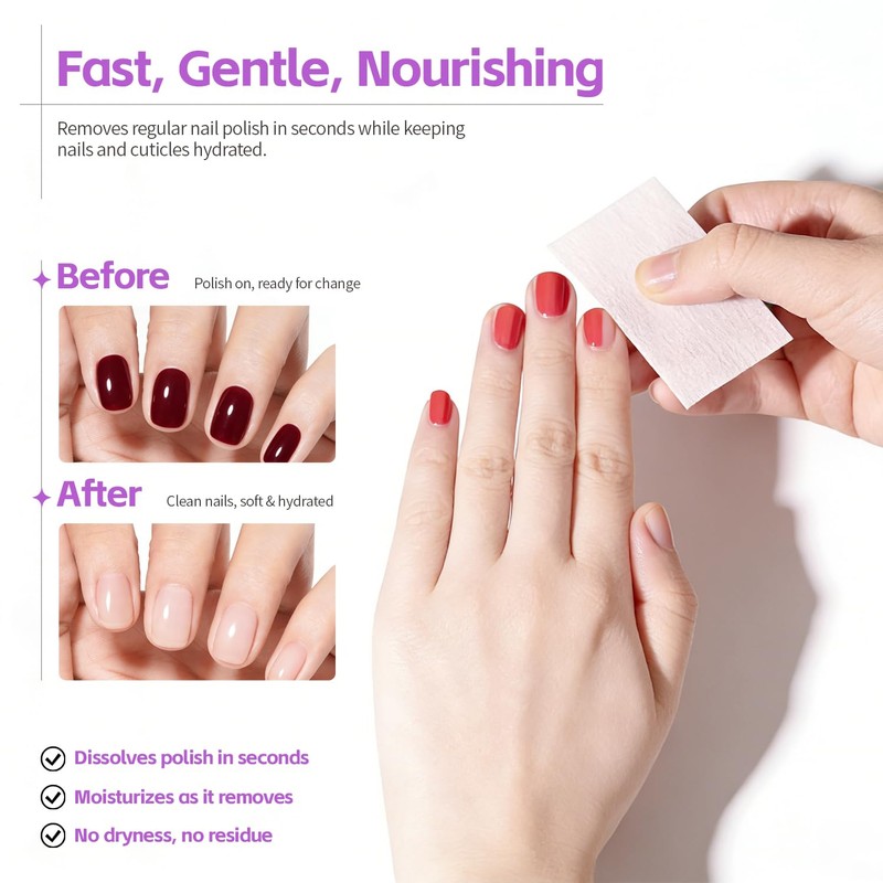 Non Acetone Nail Polish Remover Kit – 6.76 fl.oz with