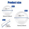 16 x Buttons DIY without Button Machine, 58/75 mm, Button