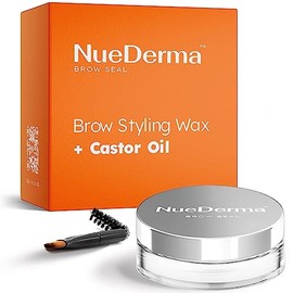 Sello de Cejas Con Aceite de Ricino - Gel Transparente para Cejas, Cera para Cejas, Maquillaje de Cejas Impermeable, Cera para Estilizar Cejas para Ce