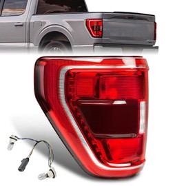 Tail Light Compatible with 2021 2022 2023 Ford F150 XL/STX/XLT Taillight Assembly with Bulb and Wiring Harness Rear Lamp Assembly OE: ML3Z13405C ML3Z13405B （Left Driver Side & Blind Spot ）