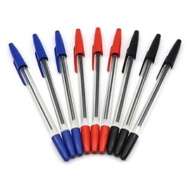CHSYOO 20 x Ballpoint Pens with Ultra Soft and Comfortable Grip Retractable Ballpoint Pen Gel Pen Set 0.7mm-8 Black, 6 Red, 6 Blue Ink Pens