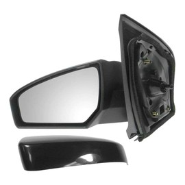 TRQ Left Mirror Manual Drivers Side Compatible with 2007-2012 Nissan Sentra NI1320166