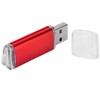 USB Flash Drive Transparent Cover Red Portable Storage Memory Stick