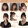 Bangs Hair Clip,Dark Brown Clip in Bangs 100% Human Remy
