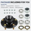 Trailer Wheel Idler Hub Kit, 5-Hole, 5" Bolt Circle Idler
