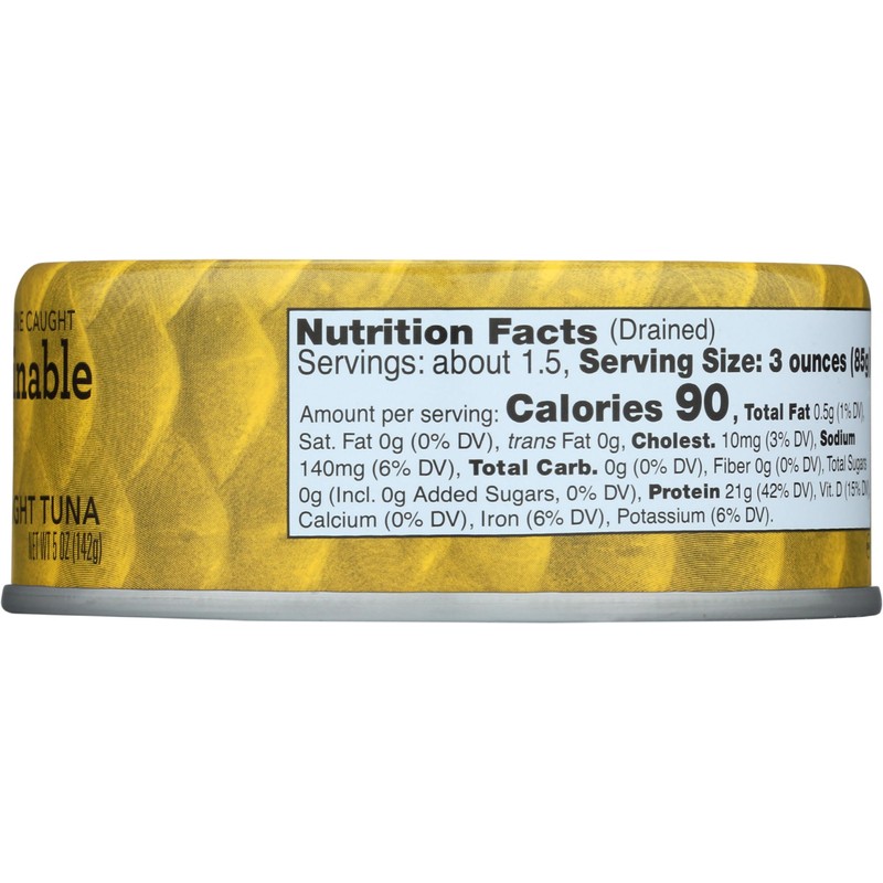 SUSTAINABLE SEAS Chunk Light Tuna In Water, 5 OZ